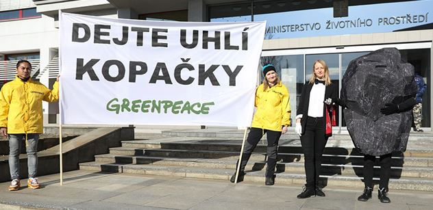 Zelená mládež si předvolává Havlíčka. Má na demonstraci vysvětlovat, proč neskončí těžba uhlí dříve