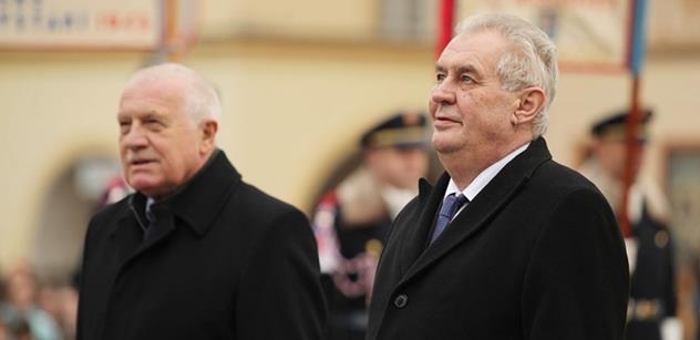 Václav Klaus se zamyslel nad Zemanovým výrokem "tato země je naše"