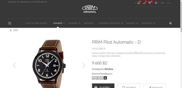Držitelem značky CZECH MADE Česká kvalita je firma, která vyrábí hodinky i z komponentů dovezených z Asie