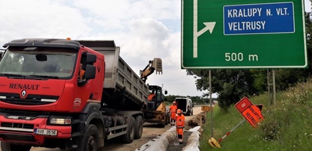 ŘSD o víkendu ukončí opravu dálnice D8 u Prahy