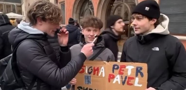 Sigma nebo smegma? Mládež na demonstraci vyznala obdiv Pavlovi. Macinkovi ne