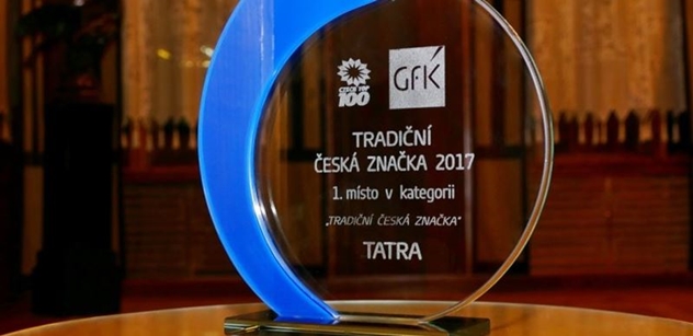 Kopřivnická společnost TATRA TRUCKS získala prestižní ocenění Tradiční česká značka 2017