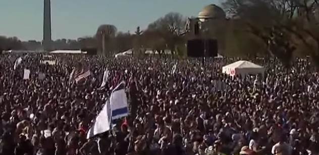 Statisíce lidí na „Pochodu za Izrael“ ve Washingtonu