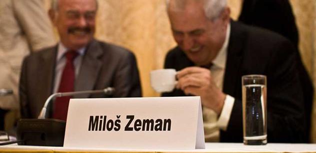 Zeman na konferenci: Nesouhlasím s myšlenkou evropského superstátu