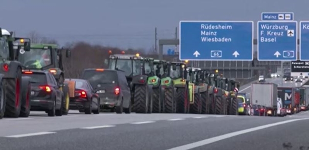 Němci bez jídla! Protestující farmáři vytáhli hodně vysokou kartu. Z toho mrazí