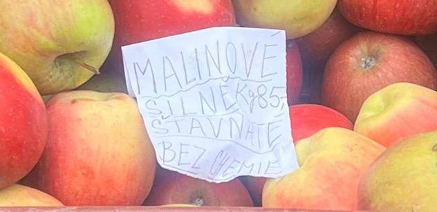„Malinové, silně šťavnaté, bez chemie.“ Nejdražší jablka. Ceny, které lidé jen tak nevydýchali
