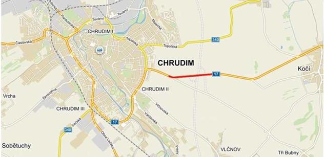 Silnice Chrudim – Kočí bude krátkodobě uzavřena