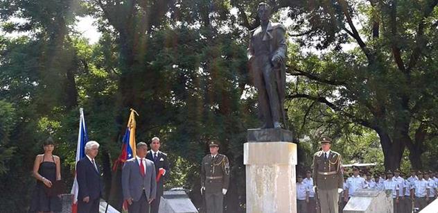 Venezuelská ambasáda slavila výročí Bolívara. Pomohl jí Pražský hrad